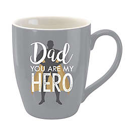 "Dad You Are My Hero" Mug in Grey