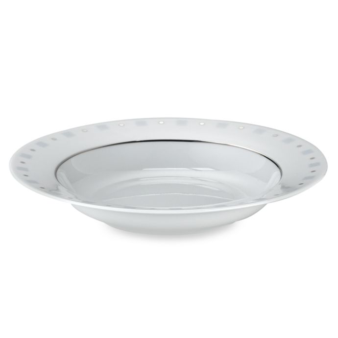 Philippe Deshoulieres Baltik Blue and White 8 1/2Inch Rim Soup Bowl