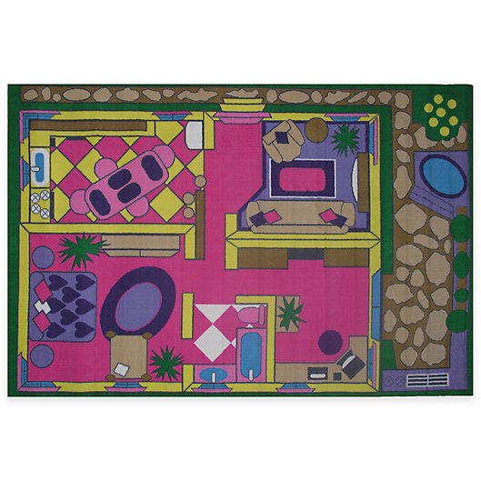 Alternate image 1 for Fun Rugs® Dollhouse 4-Foot 3-Inch x 6-Foot 6-Inch Area Rug