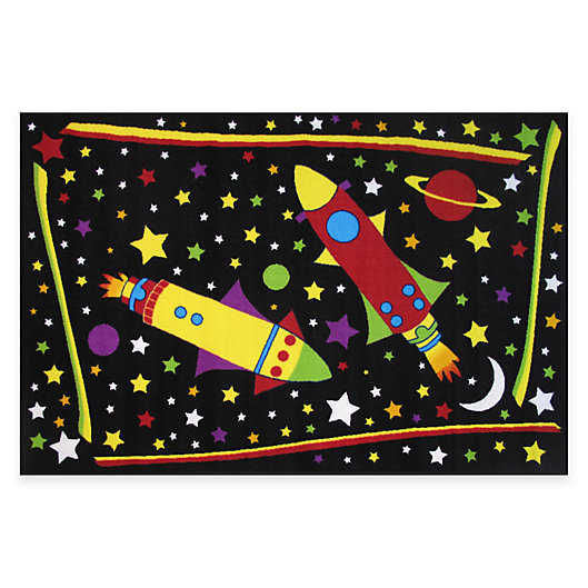 Alternate image 1 for Fun Rugs® Outer Space 4-Foot 10-Inch x 3-Foot 3-Inch Area Rug