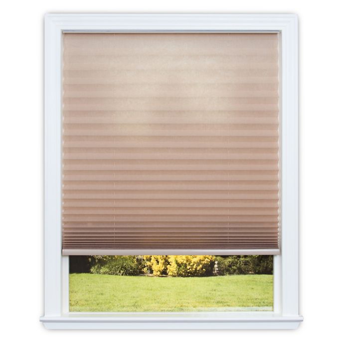 Redi Shade Easy Lift Cordless Pleated 64 Inch Length Soft Spun