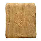 Alternate image 0 for Cable Knit Throw Blanket in Camel