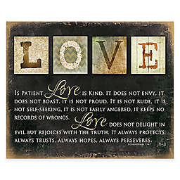 Courtside Market &quot;Love Always&quot; 20-Inch x 16-Inch Canvas Wall Art