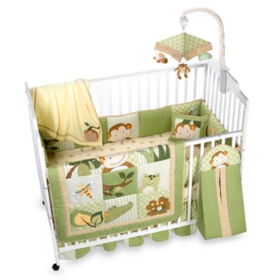 monkey themed crib bedding