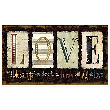 Courtside Market Love 24-Inch x 12-Inch Gallery Canvas Wall Art. View a larger version of this product image.