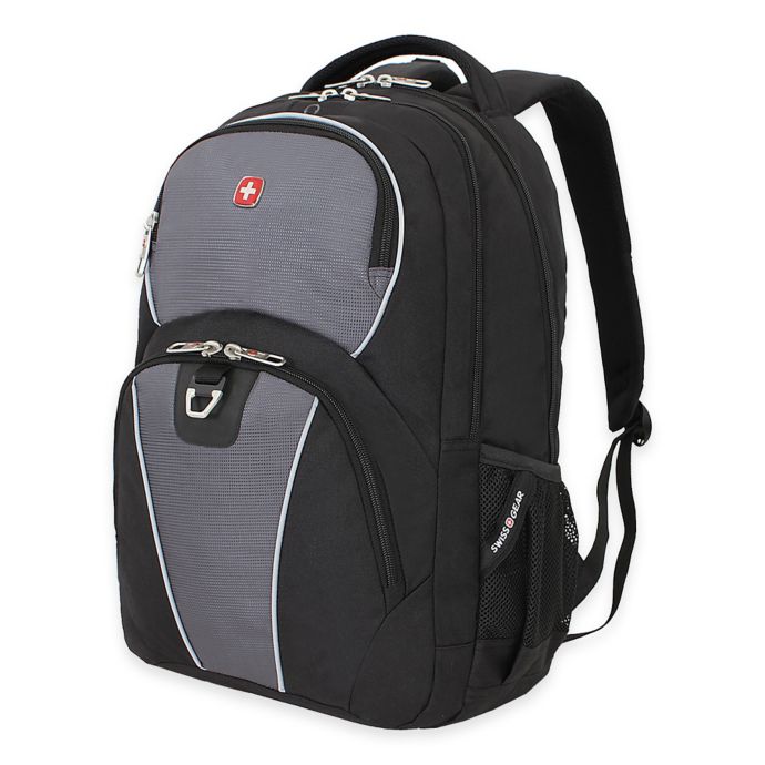 SWISSGEAR® 18.5-Inch Backpack in Black/Grey | Bed Bath & Beyond