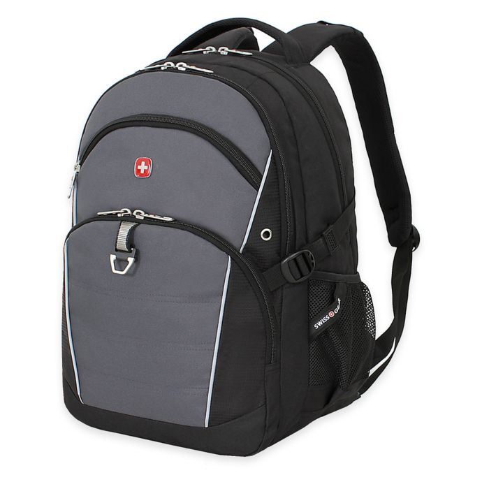SWISSGEAR® 18.5Inch Laptop Backpack in Black/Grey Bed Bath & Beyond