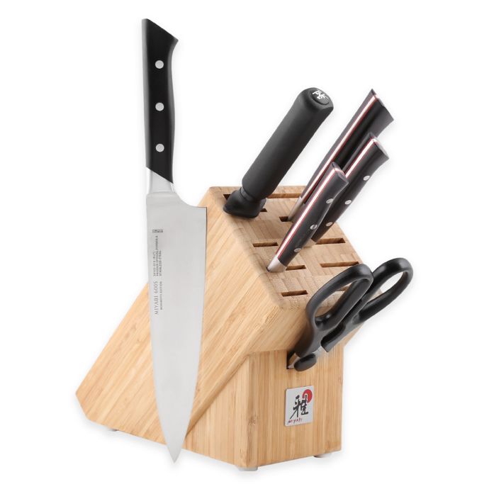 MIYABI Morimoto Red Series 600 S 7Piece Knife Block Set Bed Bath