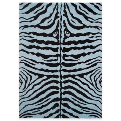 Fun Rugs&trade; Zebra-Print Skin Rug