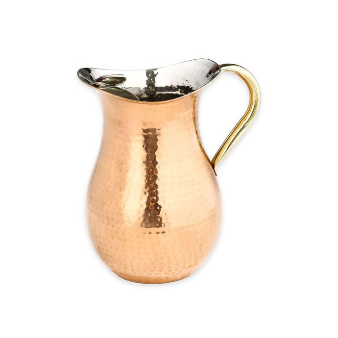Old Dutch International CopperPlated Hammered Water Pitcher Bed Bath
