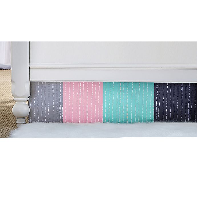 Alternate image 1 for Wendy Bellissimo™ Mix & Match Dotted Stripe Crib Skirt