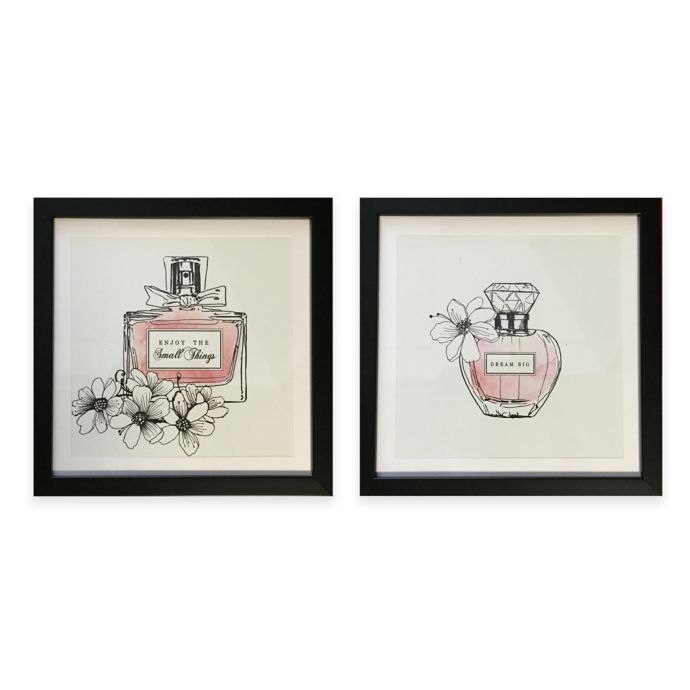 Perfume Bottle Wall Art in Pink Bed Bath and Beyond Canada