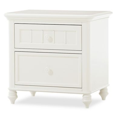 white nursery nightstand