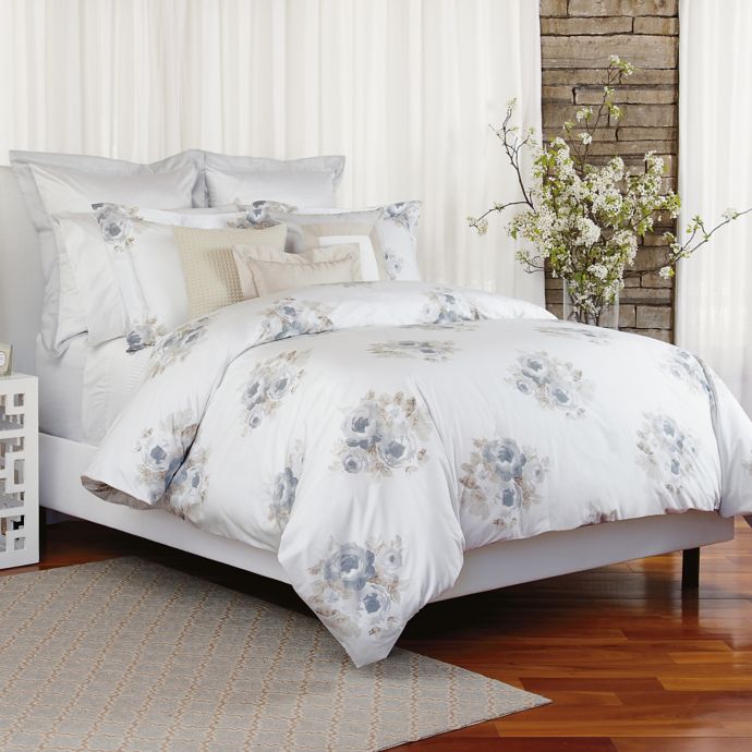 Bellora Luxury Italian Made Carina Duvet Cover In White Bed