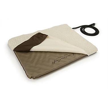 Lectro-Soft Outdoor Small Heated Bed in Tan. View a larger version of this product image.