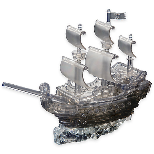 Alternate image 1 for Pirate Ship 101-Piece Original 3D Crystal Puzzle in Black