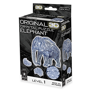 Elephant 40-Piece Original 3D Crystal Puzzle. View a larger version of this product image.