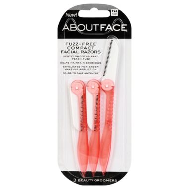 About 3-Count Fuzz-Free Compact Facial Folding Razors. View a larger version of this product image.