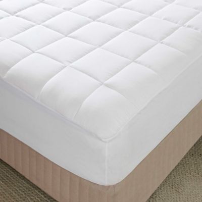 Twin Bare Home Quilted Fitted Mattress Pad Stretch-to-Fit Hypoallergenic Down Alternative Fiberfill Cooling Mattress Topper