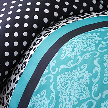 Mi Zone Chloe Full/Queen Comforter Set in Teal. View a larger version of this product image.