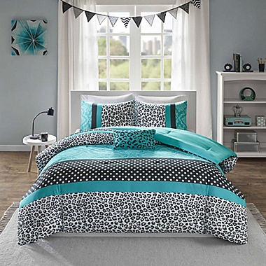 Mi Zone Chloe Full/Queen Comforter Set in Teal. View a larger version of this product image.