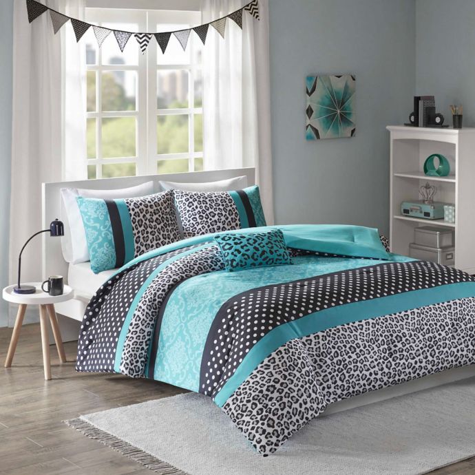 Mi Zone Chloe Comforter Set In Teal Bed Bath Beyond