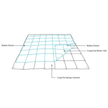 Sleep Philosophy Benton Down Alternative Twin Comforter in White. View a larger version of this product image.