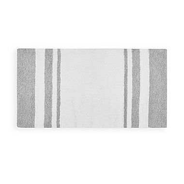 Madison Park Spa Cotton 27-Inch x 45-Inch Reversible Cotton Bath Rug in Grey. View a larger version of this product image.