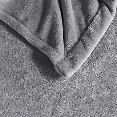Beautyrest&reg; Plush Heated King Blanket in Grey. View a larger version of this product image.