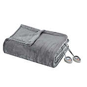 Beautyrest&reg; Plush Heated King Blanket in Grey