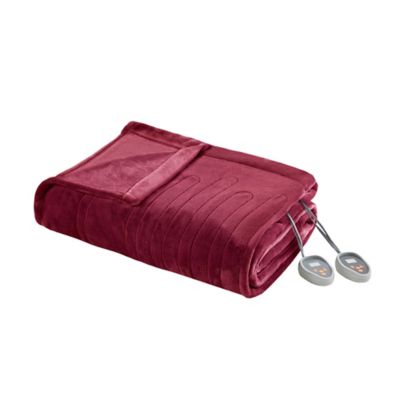 Beautyrest&reg; Plush Heated Queen Blanket in Red