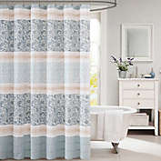 Madison Park Dawn 72-Inch x 72-Inch Shower Curtain in Blue