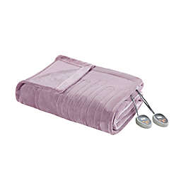 Beautyrest Heated Plush Full Blanket in Lavender