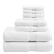 Madison Park Signature 800GSM 100% Cotton 8-Piece Towel Set in White