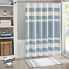 Alternate image 0 for Madison Park 72-Inch x 72-Inch Spa Waffle Shower Curtain in Blue