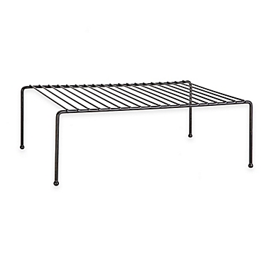 Grayline&reg; Large Helper Shelf in Black. View a larger version of this product image.