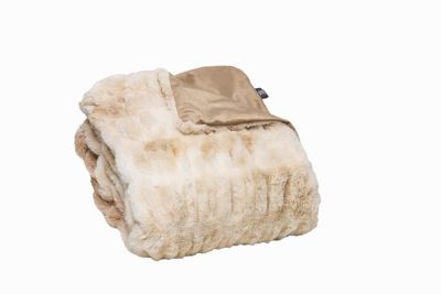 Luxe Faux Fur Limited Collection Coney Blonde Mink Faux Fur Throw