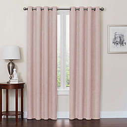 Design Solutions Quinn 63-Inch Grommet 100% Blackout Curtain Panel in Blush (Single)
