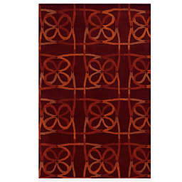 Rizzy Home Bradberry Downs Scribble 8-Foot x 10-Foot Area Rug in Scarlet