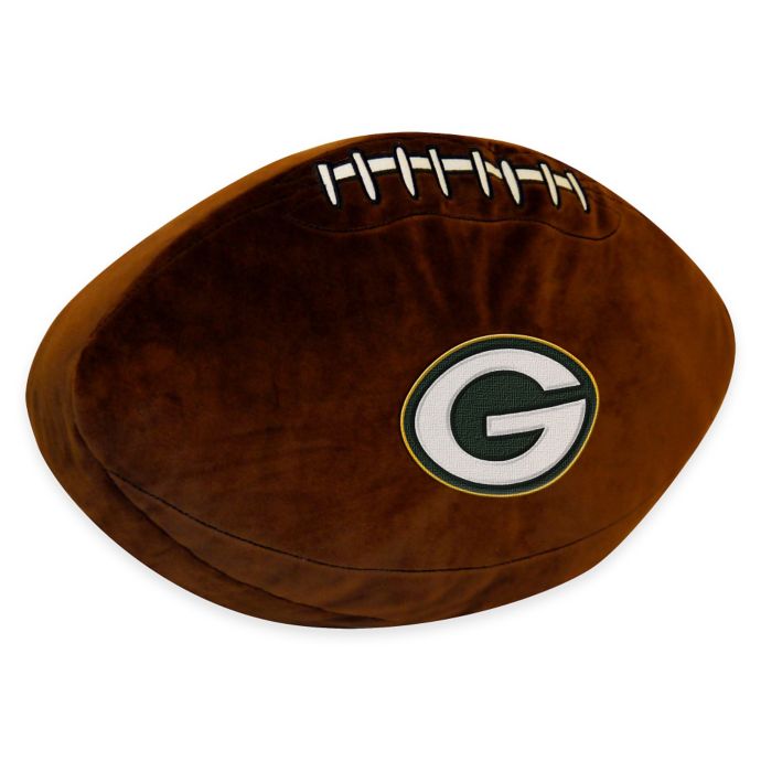 Nfl Green Bay Packers 3d Football Plush Pillow Bed Bath Beyond