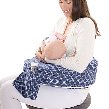 My Brest Friend&reg; Original Nursing Pillow in Navy Kaleidoscope. View a larger version of this product image.