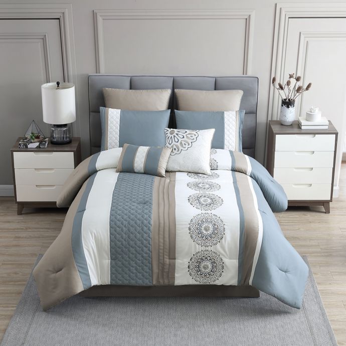 Claywood 8 Piece Comforter Set Bed Bath Beyond