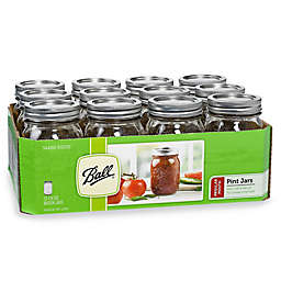 Ball® Regular Mouth 12-Pack 1-Pint Glass Canning Jars