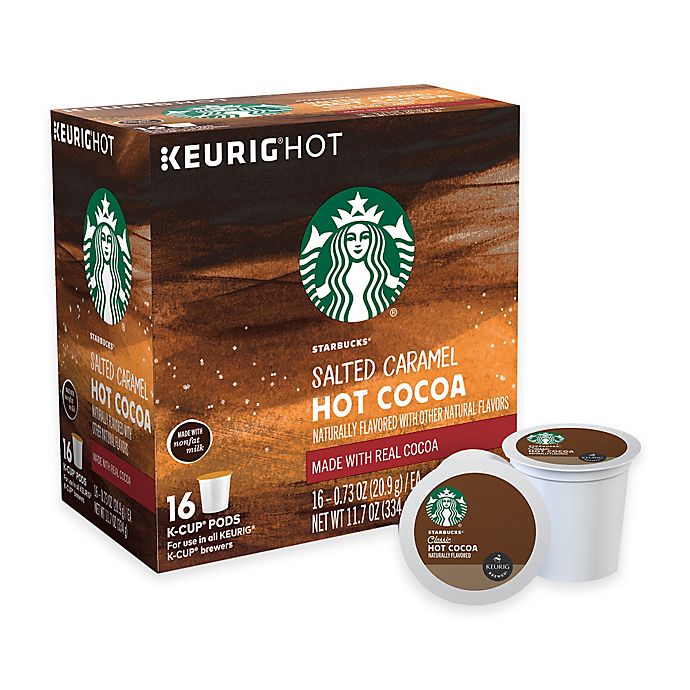 How much is a salted caramel hot chocolate at starbucks Starbucks Salted Caramel Hot Cocoa Keurig K Cup Pods16 Count Bed Bath Beyond