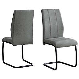 Monarch Specialties Upholstered Dining Chairs (Set of 2)
