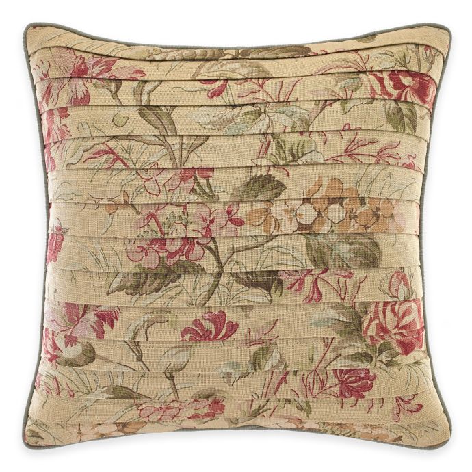 Croscill® Cottage Rose Square Throw Pillow Bed Bath and Beyond Canada