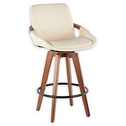 Lumisource® Faux Leather Swivel Cosmo Bar Stool