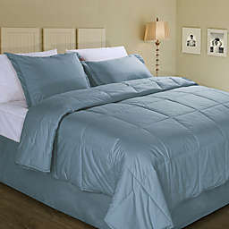 Cotton Dream Colors All Natural Cotton Filled King Comforter in New Blue