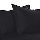 Alternate image 0 for Cotton Dream Colors Tailored King Pillow Sham in Black