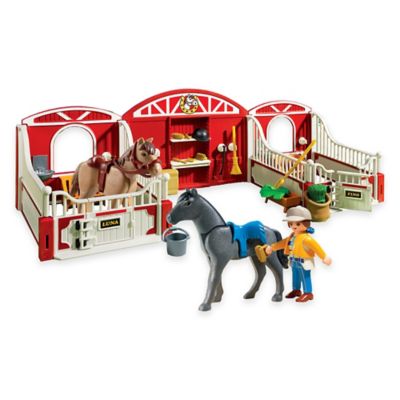 playmobil pony stable